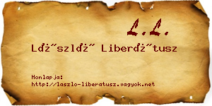 László Liberátusz névjegykártya